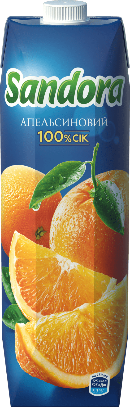 Сік SANDORA апельсиновий, відновлений, 0,95 л (4823063112840)